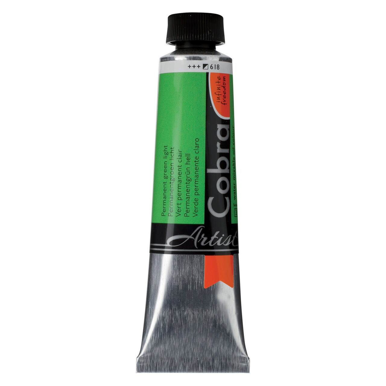 Royal Talens Cobra Artist Water Mixable Oil Color, 40ml, Permanent Green Light